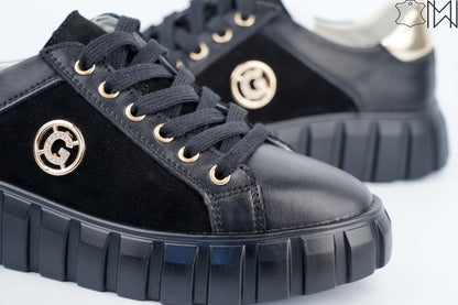 Fresh Leather Sneakers Black