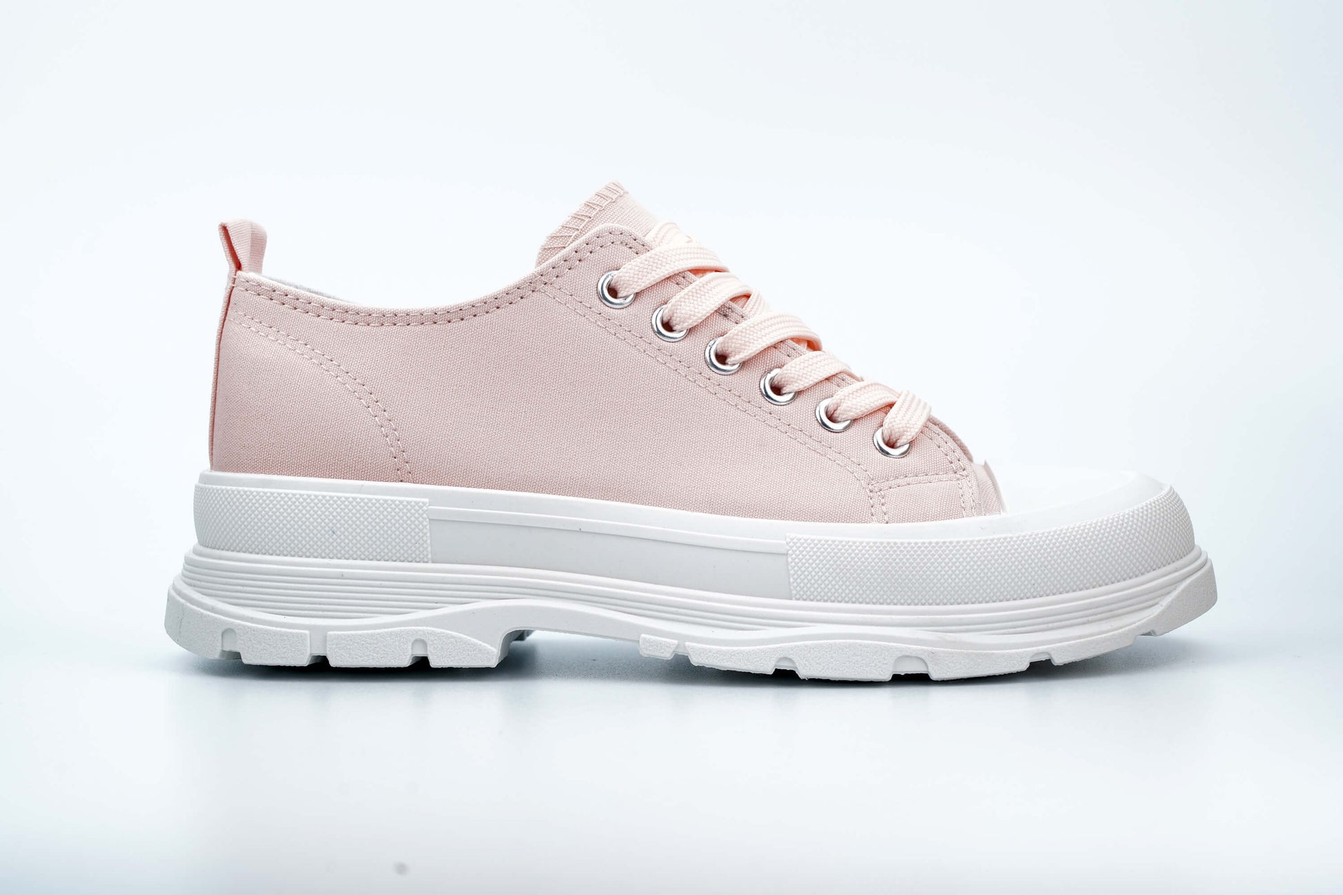 light pink sneakers