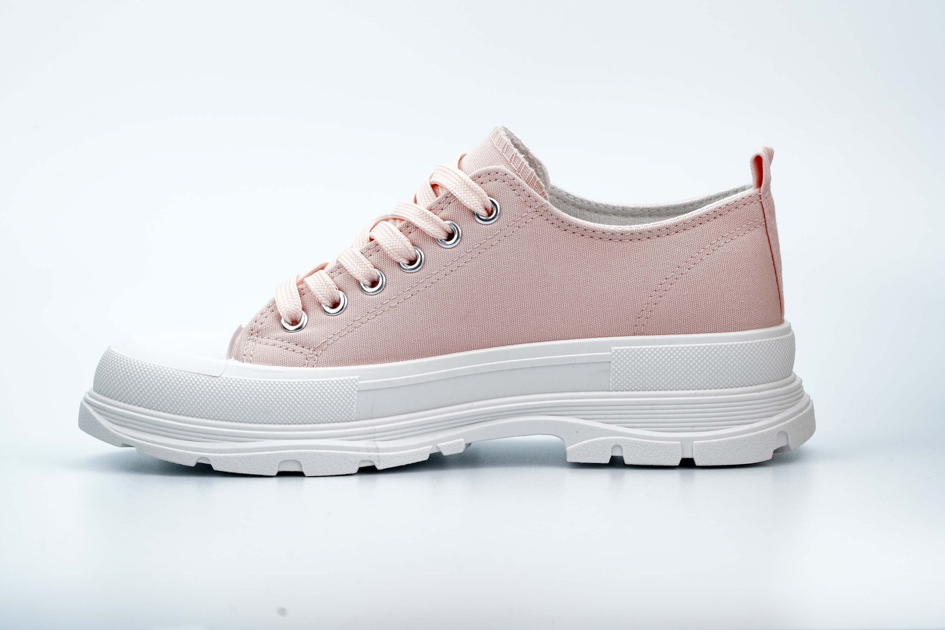 light pink sneakers