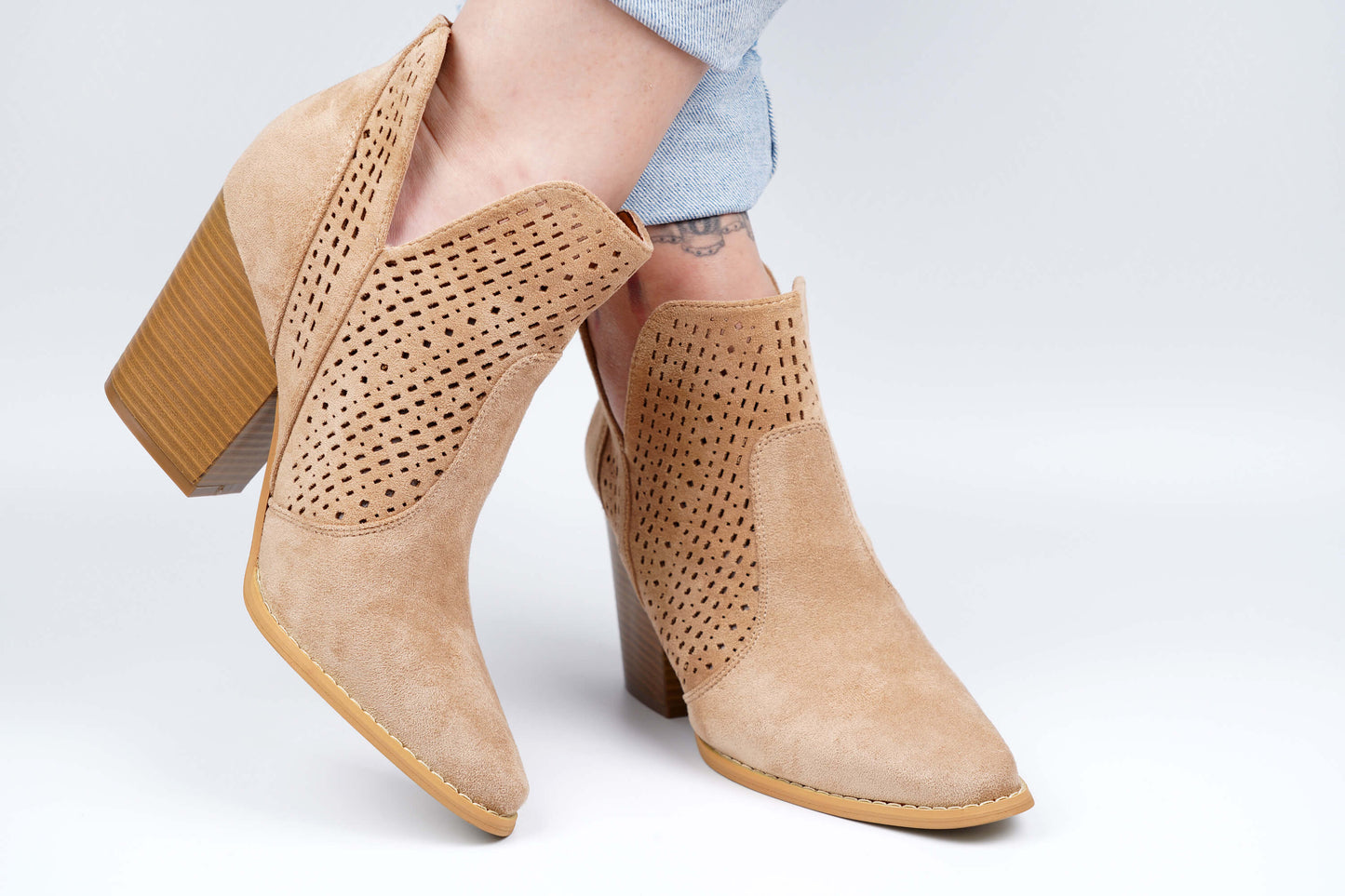 Khaki Ankle Boots