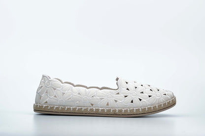 White espadrilles