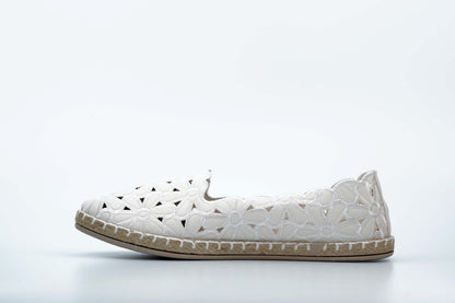 White espadrilles