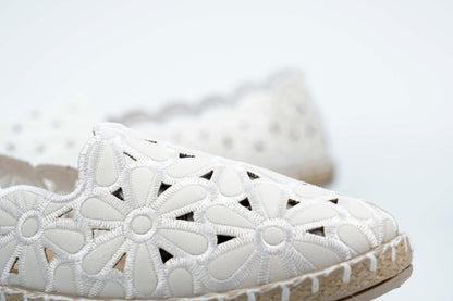 White espadrilles