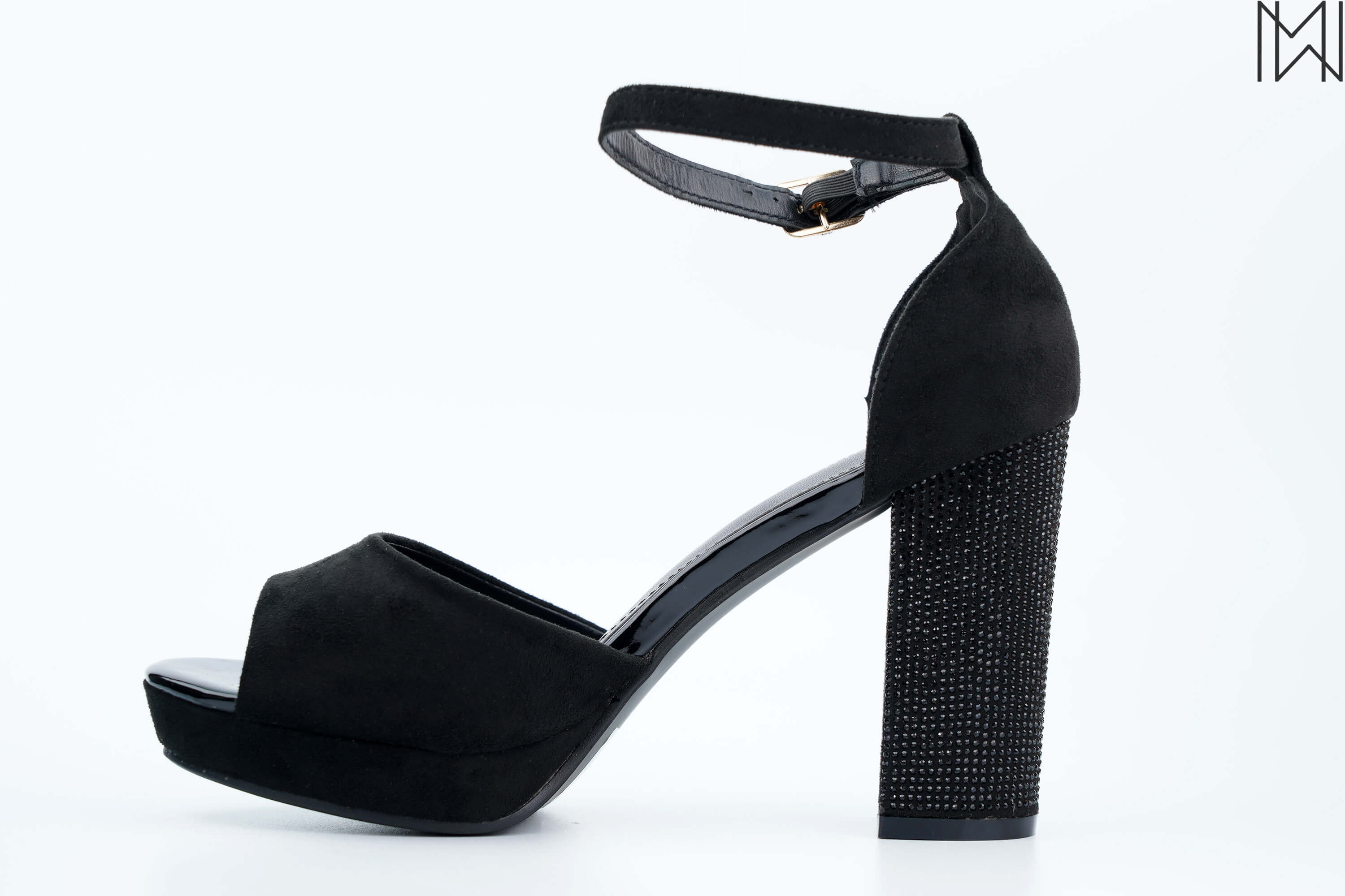 Black sparkly outlet heeled shoes