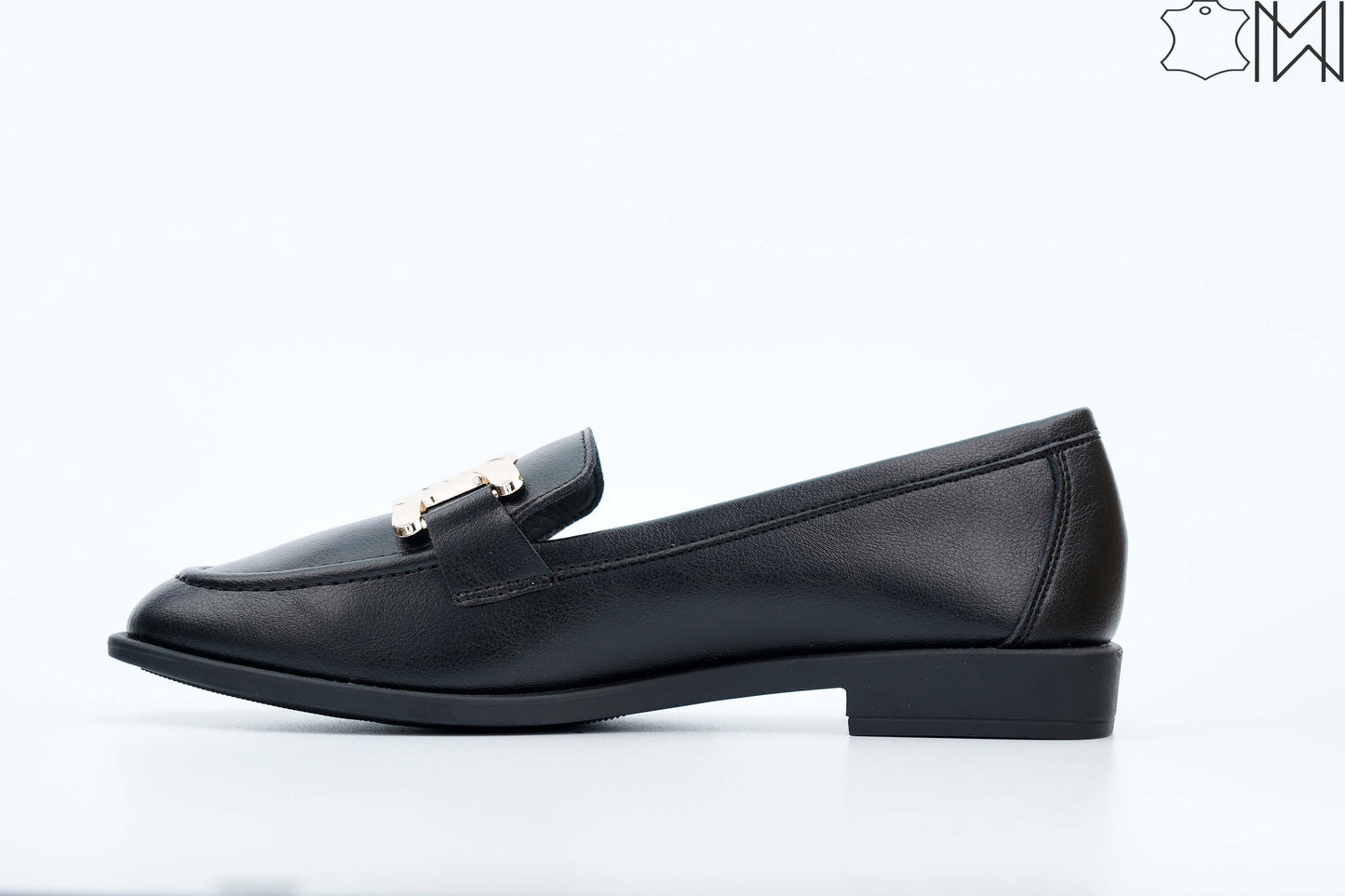 black loafers